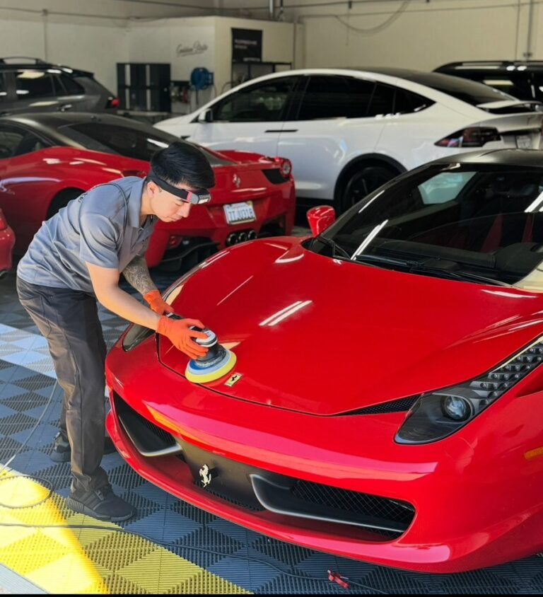 paint correction ferarri